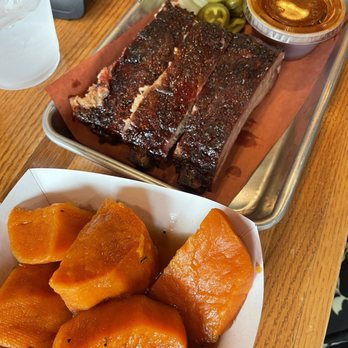 Gatlin's BBQ - Ribs and sweet potatoes - Barbeque Near Me - Houston, Texas