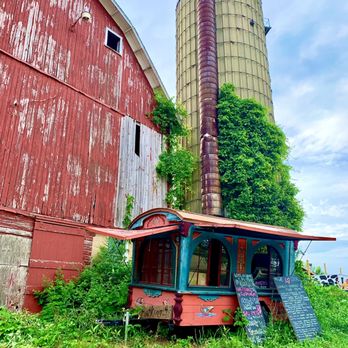 Grassway Organics - an old red barn and silo - Organic Stores Near Me - East Troy, Wisconsin