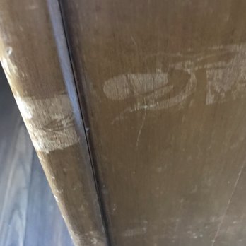 TierOne Movers - Dresser where tape was applied to wood! - Movers Near Me - San Diego, California TierOne Movers - Dresser where tape was applied to wood! - Movers Near Me - San Diego, California