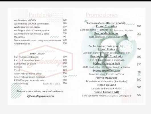 Menu photo 2 Bakeology Pastelería Villa Gesell, B Menu photo 2 Bakeology Pastelería Villa Gesell, B