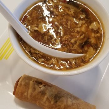 Joy Yee Noodle - pork egg roll and soup of the day - Chinese Near Me - Chicago, Illinois