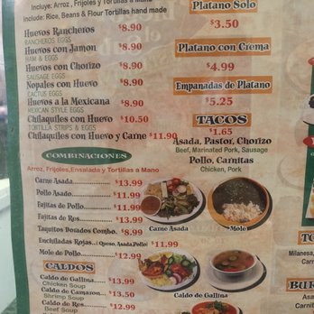 Llego El Sabor - Menu - Mexican Near Me - Pasadena, California