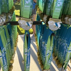 Running of the Elk Half Marathon & 5K - Medals
