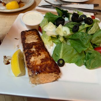Ruby's Wood Grill - Grilled salmon - New American Near Me - York, Maine Ruby's Wood Grill - Grilled salmon - New American Near Me - York, Maine