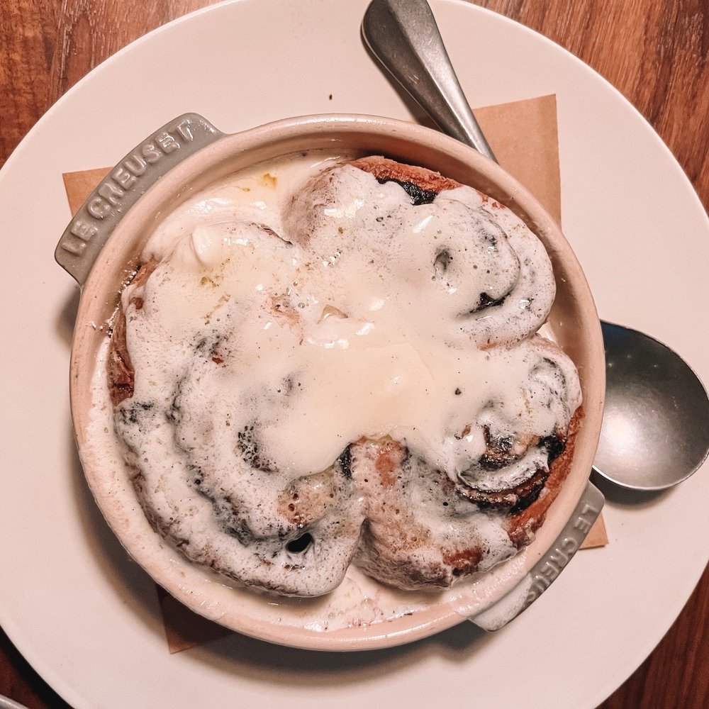 Ghostwriter Public House - Ube Cinnamon Rolls - New American Near Me - Johnstown, Ohio Ghostwriter Public House - Ube Cinnamon Rolls - New American Near Me - Johnstown, Ohio
