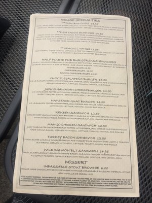 Menu photo 6 Seaside Brewing Company Seaside, OR Menu photo 6 Seaside Brewing Company Seaside, OR
