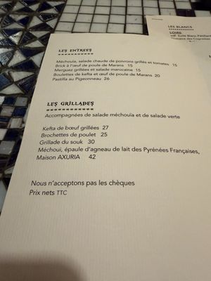 Menu photo 1 Le Tagine Paris, 01