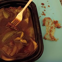 Plastic found in pepper steak almost choked