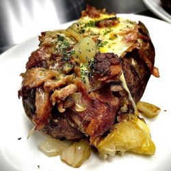 Traveler's Roadhouse - Philly Cheese Steak Loaded Potato