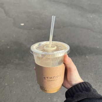 Ethnos Coffee - ice vanilla latte - Coffee & Tea Near Me - Los Angeles, California