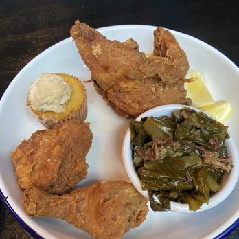 Bawk! by Urban Roots - Half fried chicken, collard greens and corn bread - Chicken Shop Near Me - Sacramento, California Bawk! by Urban Roots - Half fried chicken, collard greens and corn bread - Chicken Shop Near Me - Sacramento, California