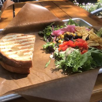 Blackberry Market - Caprese panini with 1/2 salad was fantastic - Cafes Near Me - Glen Ellyn, Illinois