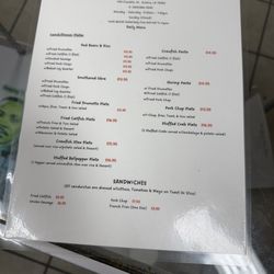 The Real Pie Man - Menu page 1