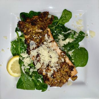 Bocca Bistro - Pistachio Crusted Salmon - Italian Near Me - Boone, North Carolina