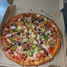 Large gourmet pizza Large gourmet pizza