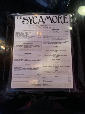 Menu photo 7 The Sycamore San Francisco, CA Menu photo 7 The Sycamore San Francisco, CA