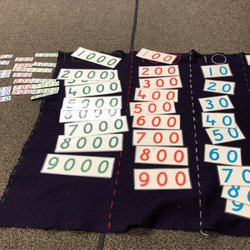 Creative Montessori School and Day Care - Math work