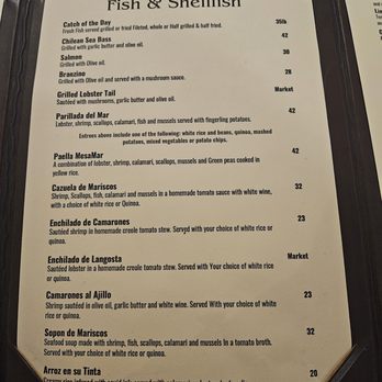 MesaMar Seafood Table - Menu - Seafood Near Me - Coral Gables, Florida