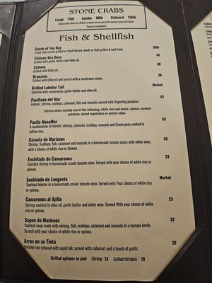 Menu photo 1 MesaMar Seafood Table Coral Gables, FL