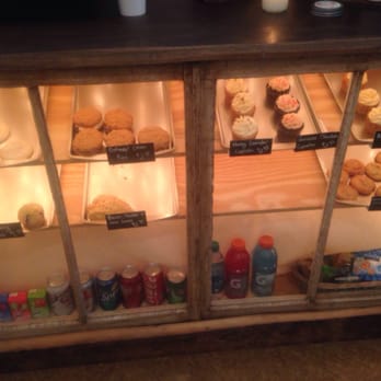 Filament Coffee + Tea - Baked goods display below the main counter. - Coffee & Tea Near Me - Mebane, North Carolina