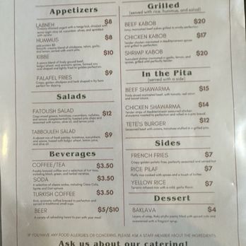 Tete’s Kitchen - Mediterranean Near Me - Clovis, California