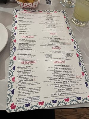 Menu photo 1 JC's Mexican Restaurant Bartlett, IL