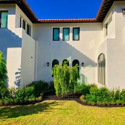 C&C Lawn Services - They wanted something low maintenance so we gave them some foliage and a center piece and that was that!