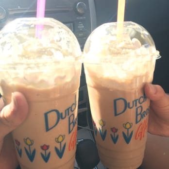 Dutch Bros Coffee - White chocolate mocha blended and annihilator blended both with whip cream. - Coffee & Tea Near Me - Davis, California