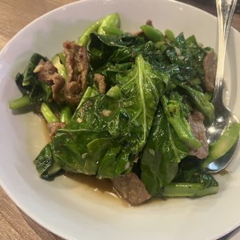 Thai On Fire - Beef with Chinese broccoli - Thai Near Me - Fountain Valley, California Thai On Fire - Beef with Chinese broccoli - Thai Near Me - Fountain Valley, California