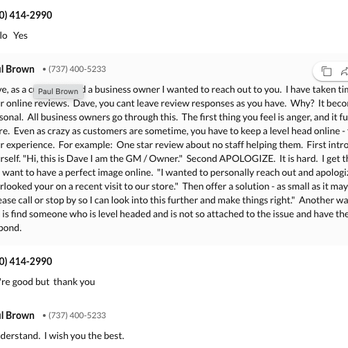 Family Powersports - I texted the owner on how to better respond to his reviews online. - Motorcycle Dealers Near Me - San Antonio, Texas Family Powersports - I texted the owner on how to better respond to his reviews online. - Motorcycle Dealers Near Me - San Antonio, Texas