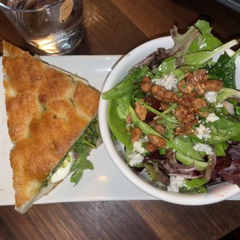Postino Montrose - Caprese Panini + Mixed Greens Salad - Wine Bars Near Me - Houston, Texas Postino Montrose - Caprese Panini + Mixed Greens Salad - Wine Bars Near Me - Houston, Texas