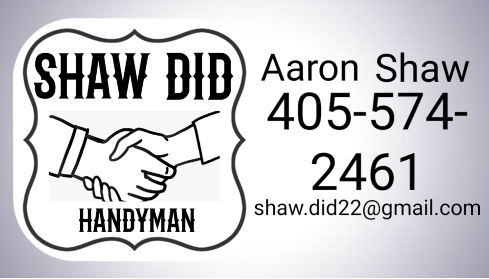 SHAW DID Oklahoma Handyman Phone Number Yelp