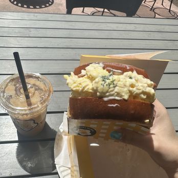 Egg Happiness - Bacon egg toast and iced dalgona coffee - Korean Near Me - Dublin, California