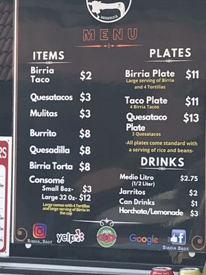 Menu photo 5 Birria Bros. Bakersfield, CA