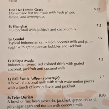 Kopi Kopi - Part of their drink menu. Lots of Indonesian specific drinks. - Indonesian Near Me - Den Haag, ZH Kopi Kopi - Part of their drink menu. Lots of Indonesian specific drinks. - Indonesian Near Me - Den Haag, ZH