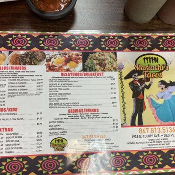 Mariachi's Tacos - Mexican Near Me - Des Plaines, Illinois