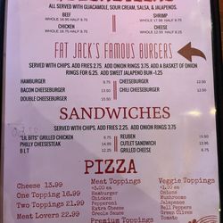 Fat Jacks Oyster & Sports - Menu