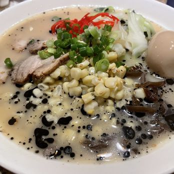 Ryujin Ramen - Kuro Tonkotsu Ramen with corn - Ramen Near Me - Sacramento, California Ryujin Ramen - Kuro Tonkotsu Ramen with corn - Ramen Near Me - Sacramento, California