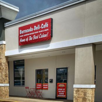 Barracuda Deli Cafe - Front facade and entrance from parking lot - Caribbean Near Me - Seminole, Florida