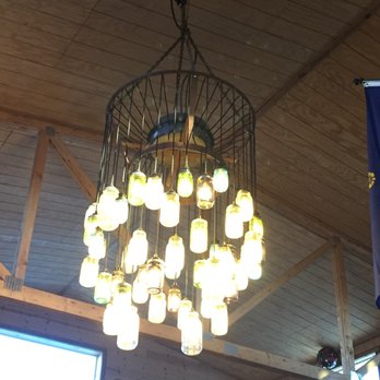 The Barn - The light fixture...close-up of the jar light "shades" in another pic - Breakfast & Brunch Near Me - Burrton, Kansas The Barn - The light fixture...close-up of the jar light "shades" in another pic - Breakfast & Brunch Near Me - Burrton, Kansas