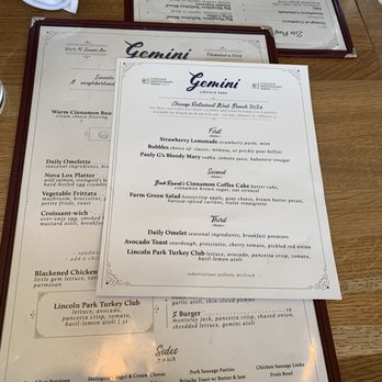 Gemini - Chicago food week menu - New American Near Me - Chicago, Illinois