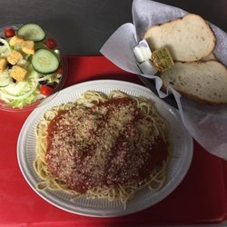 DeLeos Bar and Grill - Friday: all you can eat spaghetti comes with salad and bread and butter