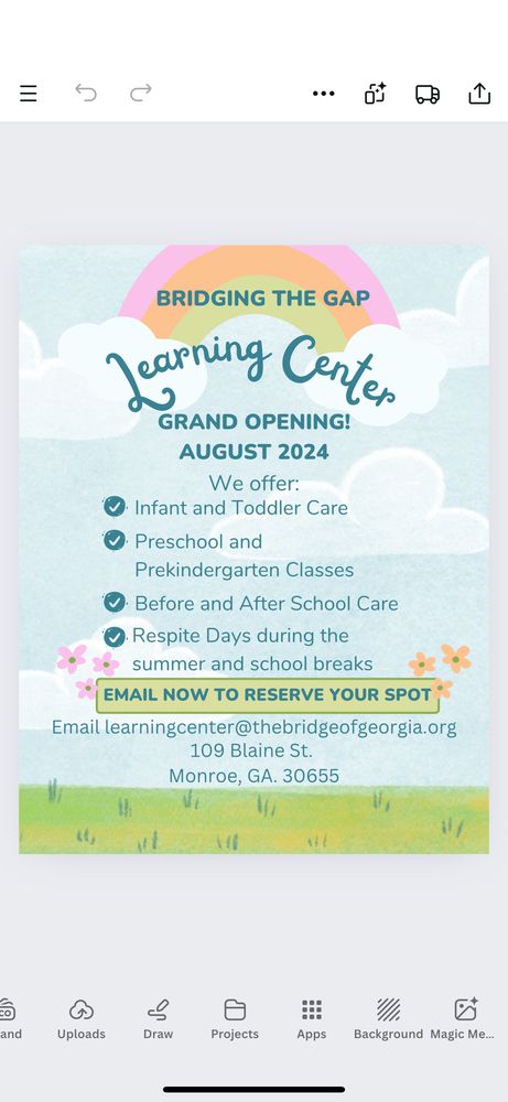 Bridging the Gap Learning Center - childcare center in Monroe, GA