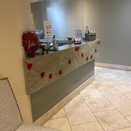 Front desk.