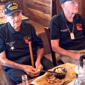 Mission BBQ - TWO WORLD WAR VETS ENJOY A STOP AT MISSION BBQ. - Salad Near Me - Riverview, Florida