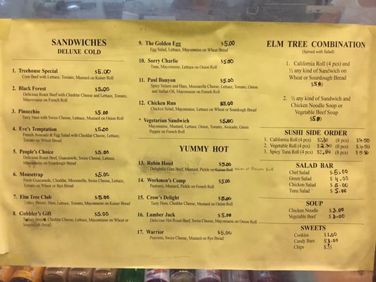 Menu photo 5 Elm Tree Sandwich Shop Los Angeles, CA