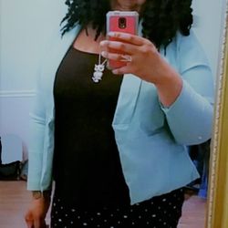 Torrid - Complete Torrid Outfit. Skirt, blazer, ring and top. Their clothes are so flattering. I shop here all the time.