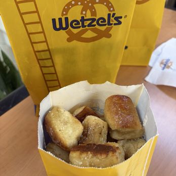 Wetzel's Pretzels - Wetzel Bitz Garlic Parmesan (not even full to the top) - Pretzels Near Me - Mesa, Arizona Wetzel's Pretzels - Wetzel Bitz Garlic Parmesan (not even full to the top) - Pretzels Near Me - Mesa, Arizona
