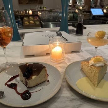 Sixty Vines - Basque cheesecake and olive oil citrus cake - New American Near Me - Austin, Texas Sixty Vines - Basque cheesecake and olive oil citrus cake - New American Near Me - Austin, Texas