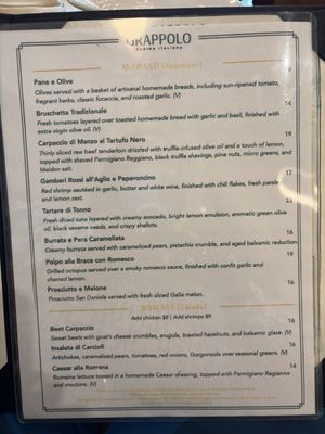 Menu photo 4 Grappolo Cucina Italiana Winter Park, FL